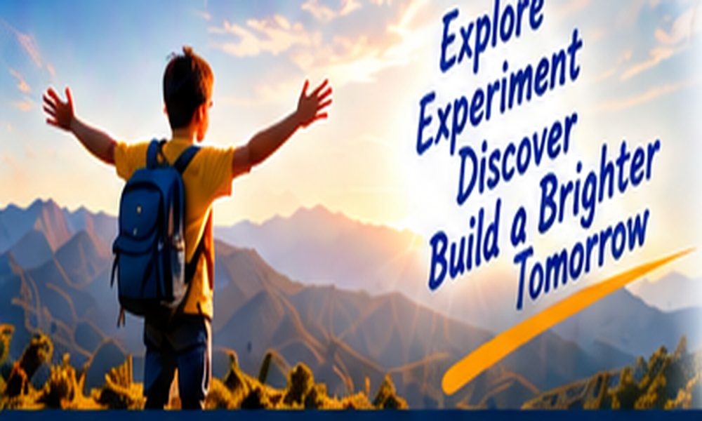 Young learner exploring and discovering